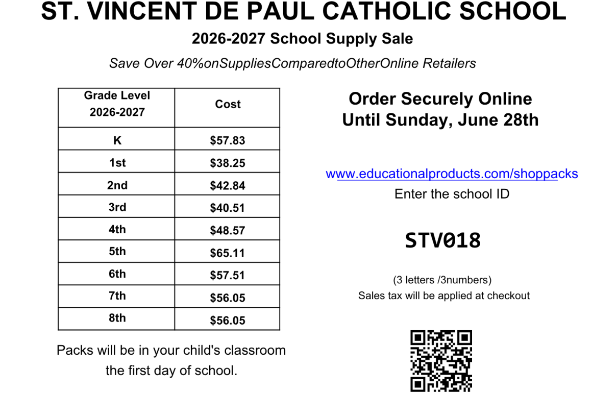 School Supplies EPI png School Supply EPI Orders